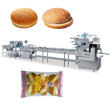 Empaquetadora automática de panecillos para hamburguesas